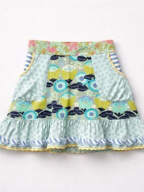 Matilda Jane All the Tickets Happy and free skort blue and green multi pattern